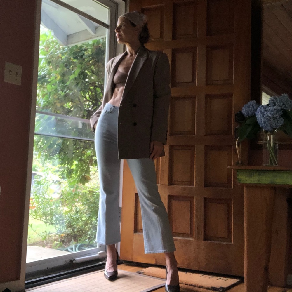JBrand Julia High-Rise Flare in Surf Sz 27